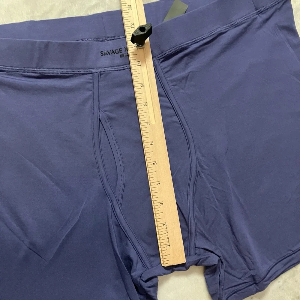 Savage X‎ Fenty Base Boxer Briefs Mens Size XXL Cosmic Blue Soft Comfort